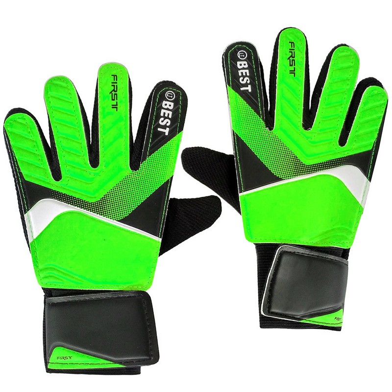 Перчатки вратарские Зеленый - фото 1