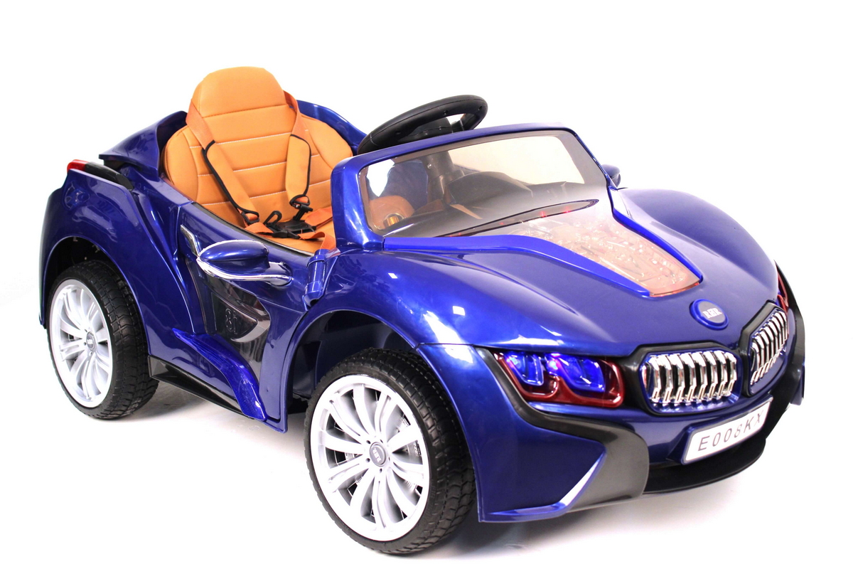 

Детские электромобиль River-Toys BMW I8 E008KX Blue с ДУ