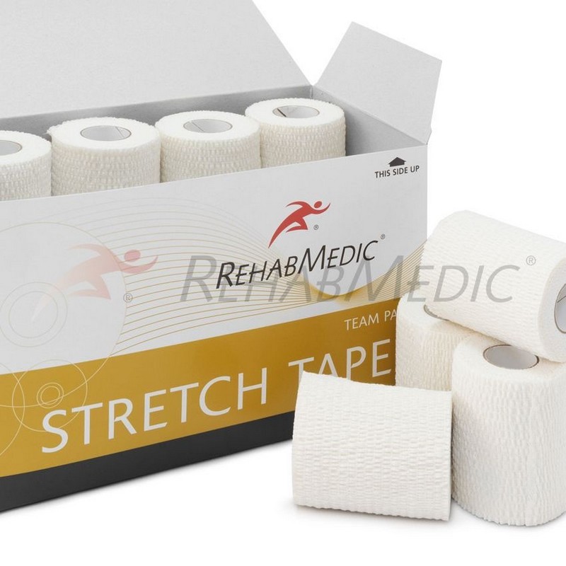 фото Тейп спортивный rehab stretch tape rmv0222wh, 5 см x 4.6м, уп. 24 шт, белый