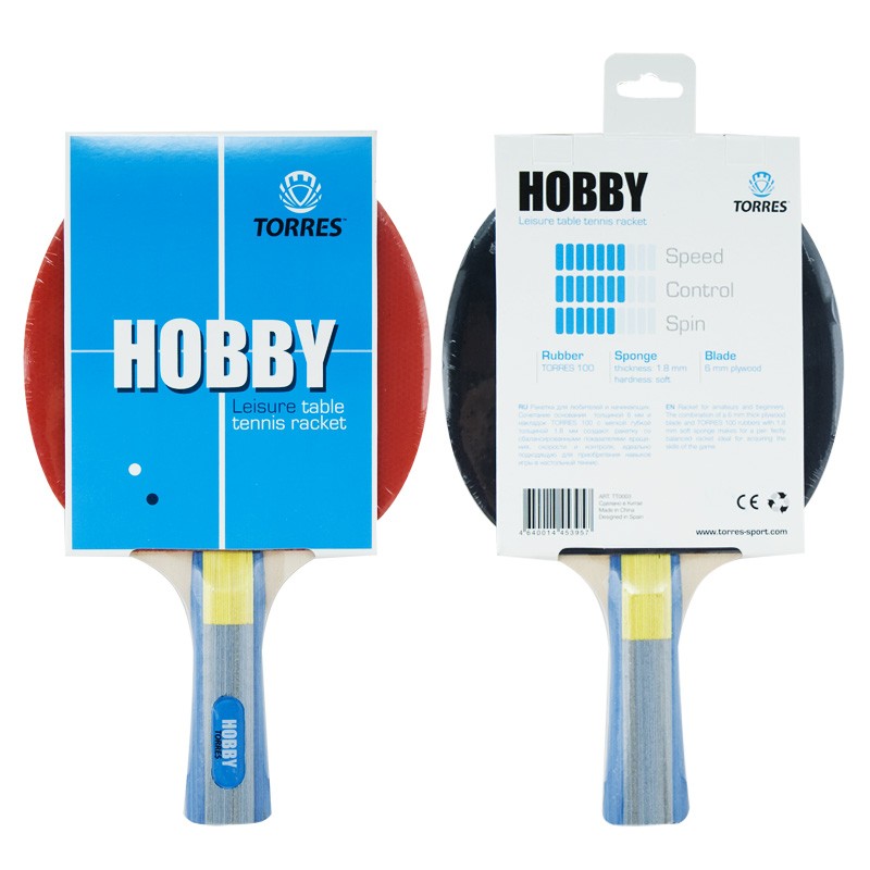 Ракетка для настольного тенниса Torres Hobby TT0003 - фото 1