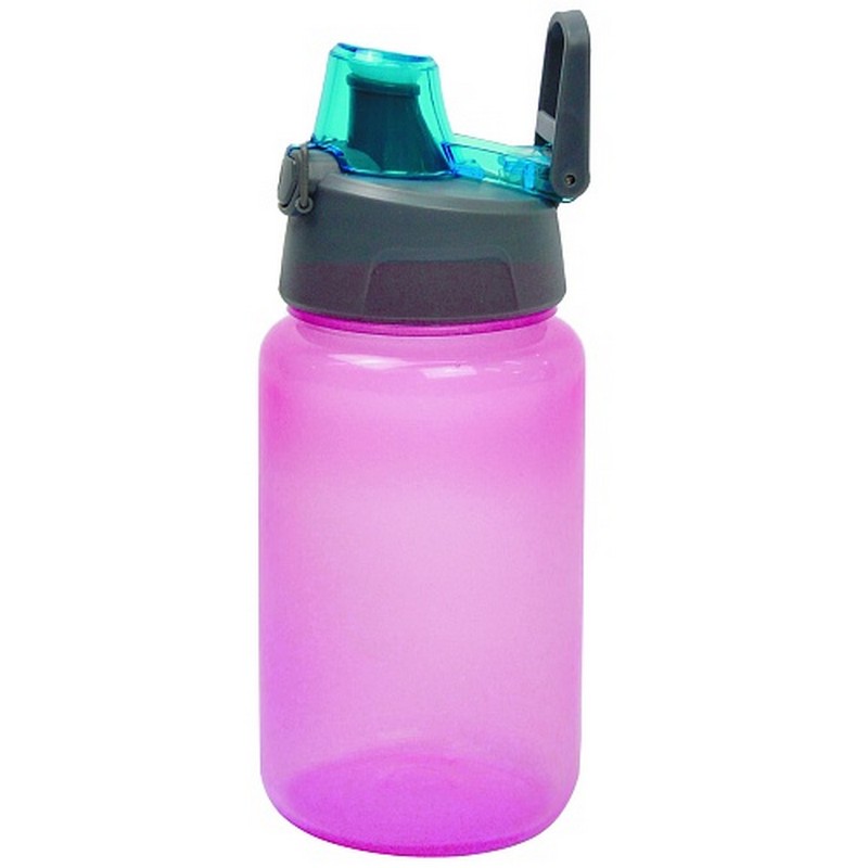 фото Бутылка для воды bool-bool с автоматической кнопкой, 500 ml, розовый nobrand