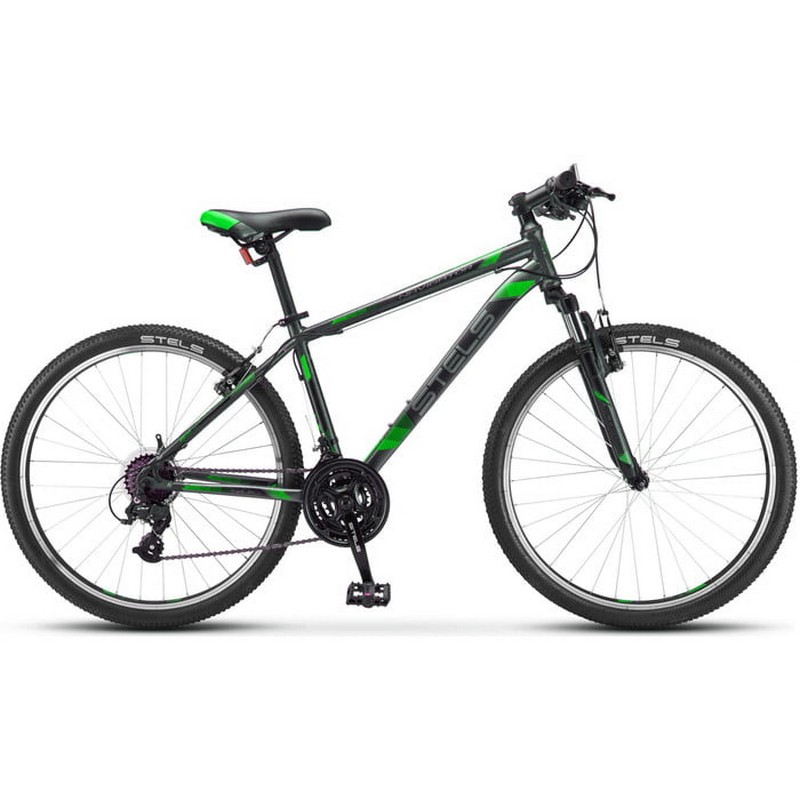 фото Велосипед stels navigator 500 v v030 2019 черный\зелёный (lu093441)