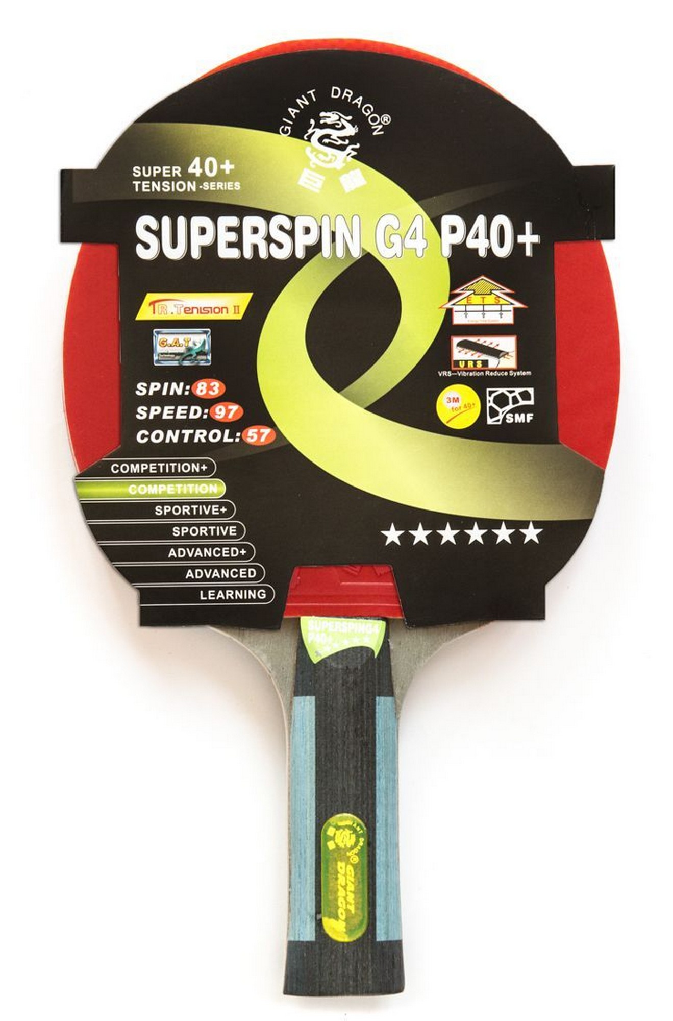 Теннисная ракетка Weekend Dragon Superspin 6 Star New (коническая) 51.626.04.2