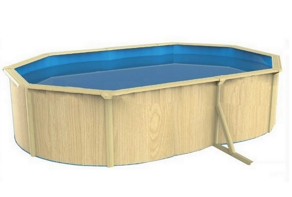 фото Морозоустойчивый бассейн овальный 910x460x130см poolmagic wood comfort