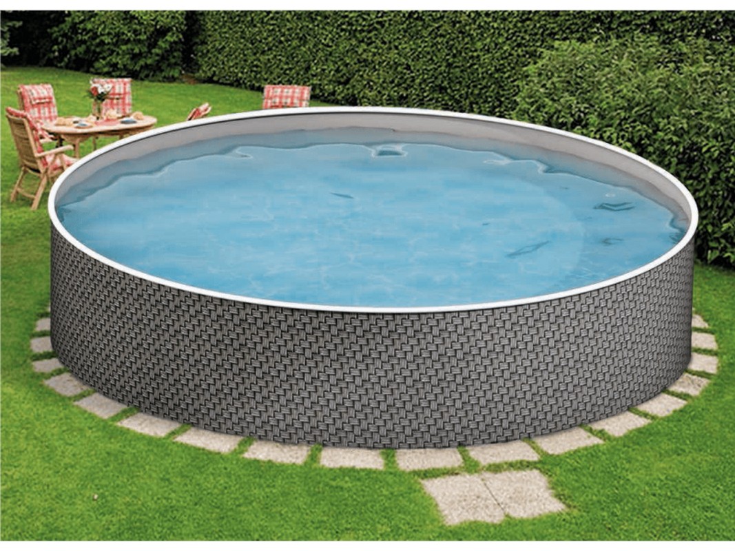 фото Морозоустойчивый бассейн круглый 500x500x120см mountfield azuro (basic) rattan