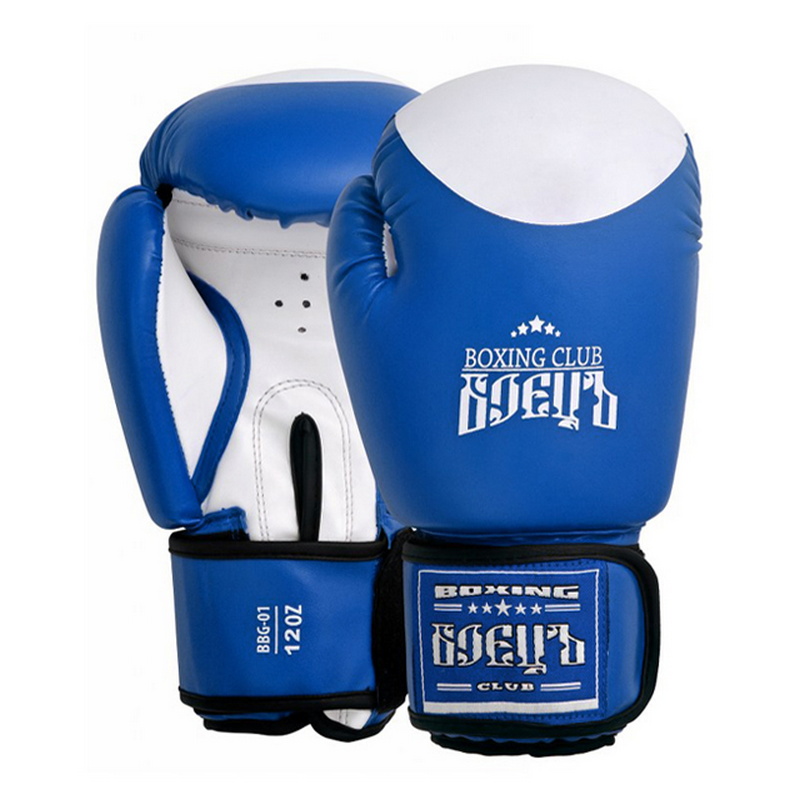 фото Боксерские перчатки боецъ bbg-01 синие 16 oz