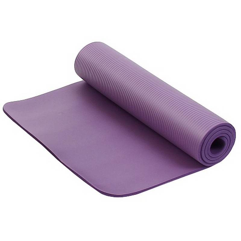 фото Коврик для фитнеса и йоги larsen nbr 183х61х1,5см фиолетовый