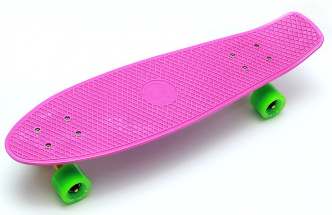 фото Скейтборд triumf active tls-402 розовый с зелеными колесами 27 quot; во5506