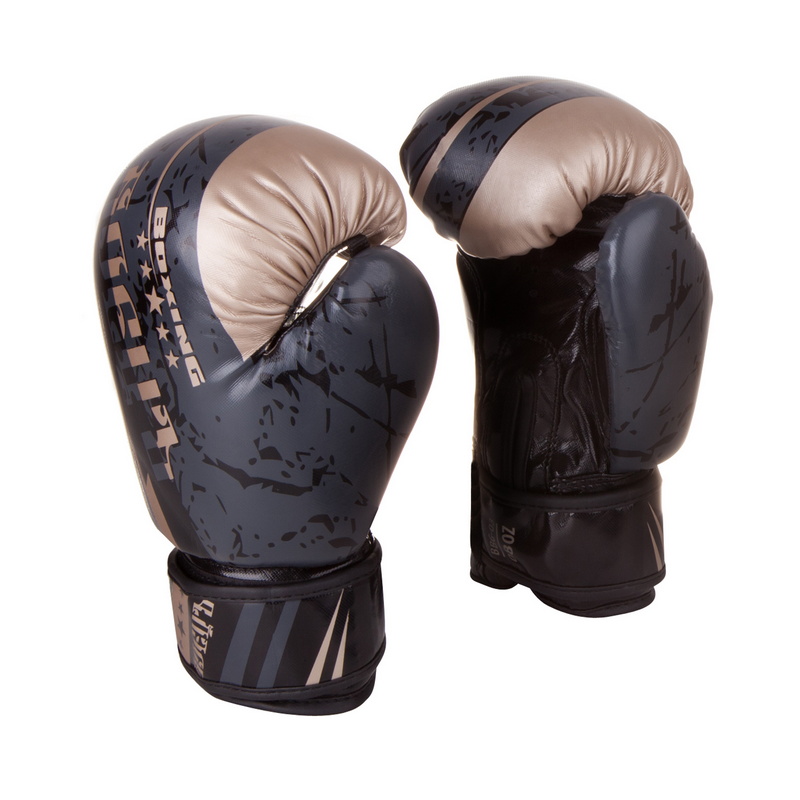 фото Боксерские перчатки боецъ bbg-03 черные 8 oz