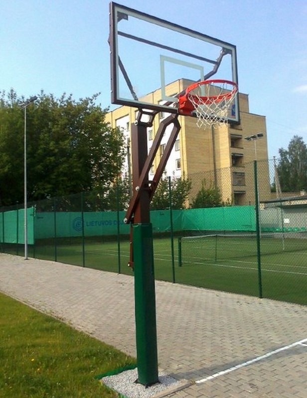 Баскетбольный щит стационарный уличный со стойкой (0,5 м) Hercules 4150 - фото 1