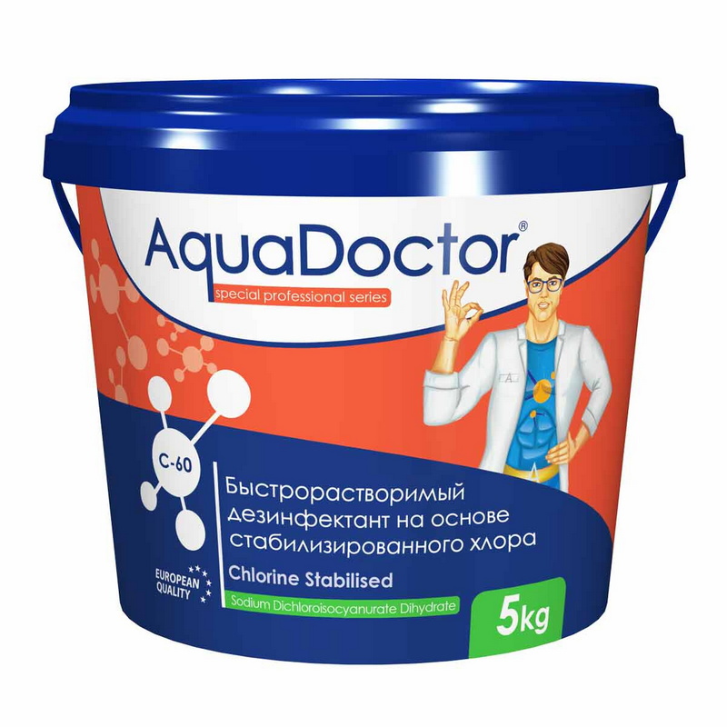 

Хлор-шок AquaDoctor C-60 1 кг