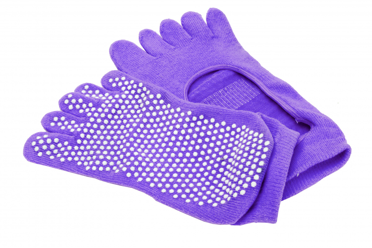 Носки противоскользящие для занятий йогой Bradex SF 0347 фиолетовый - фото 1