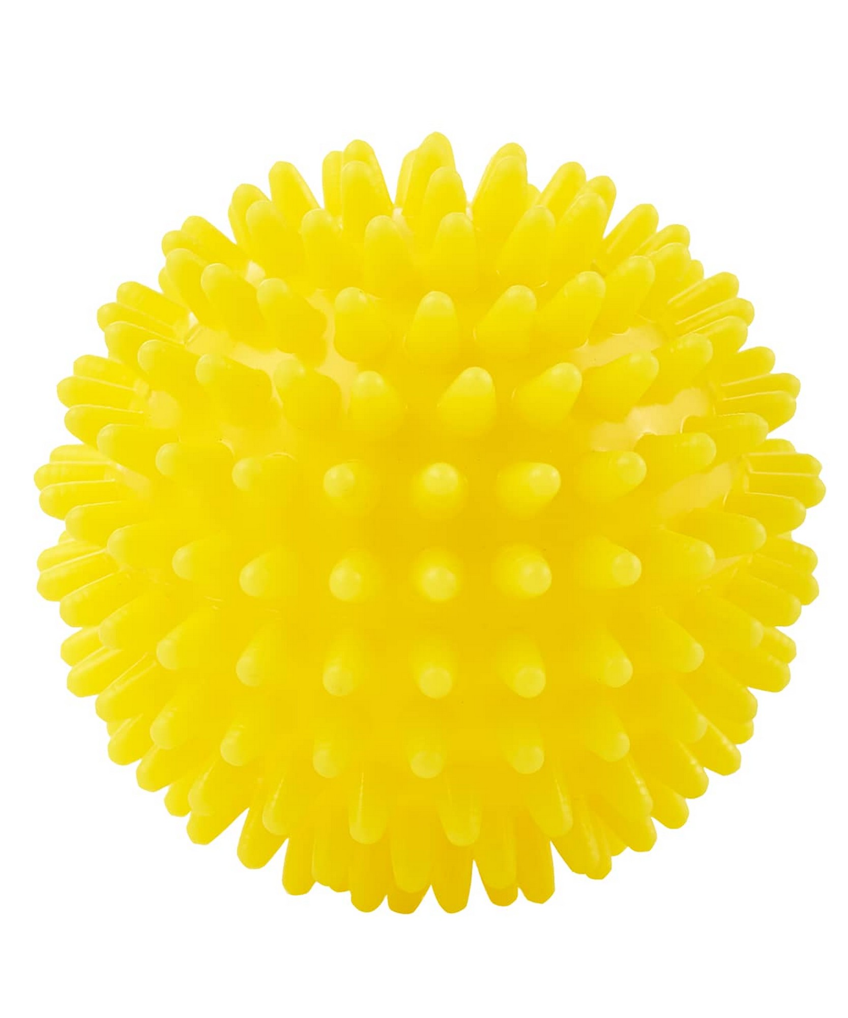 Мяч массажный d6 см BaseFit GB-602 желтый - фото 1