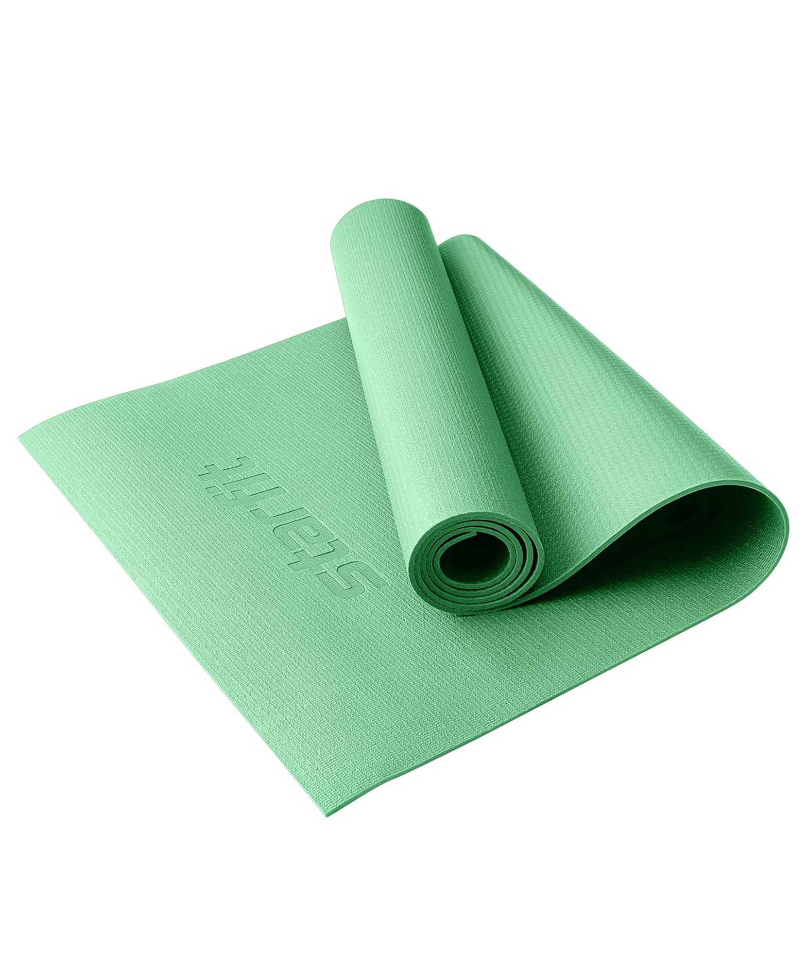 Коврик для йоги и фитнеса высокой плотности 183x61x0,4см Star Fit PVC HD FM-103 зеленый чай