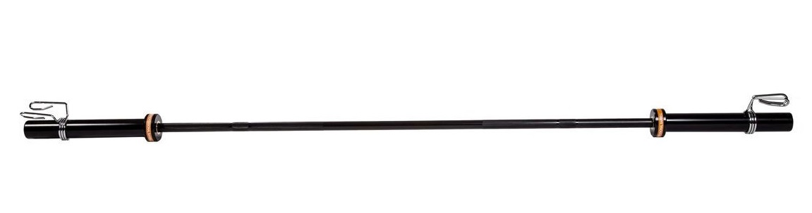 Гриф для штанги Profi-Fit Black, D-50, L2010, женский прямой, гладкая втулка, до 480 кг, замки-пружины
