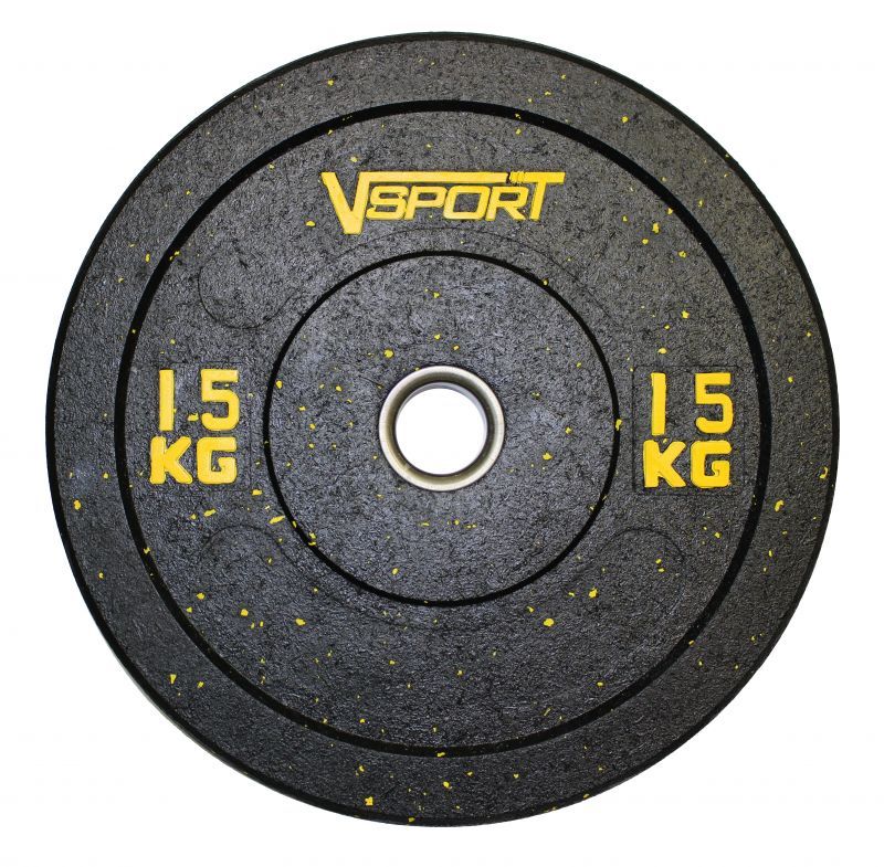 Диск бамперный V-Sport черный 15 кг FTX-1037-15 - фото 1