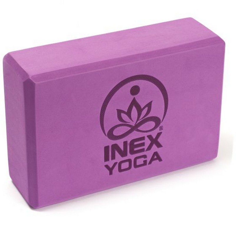 Блок для йоги Inex EVA 3 quot; Yoga Block YGBK3-PL 23x15x7 см, сливовый - фото 1