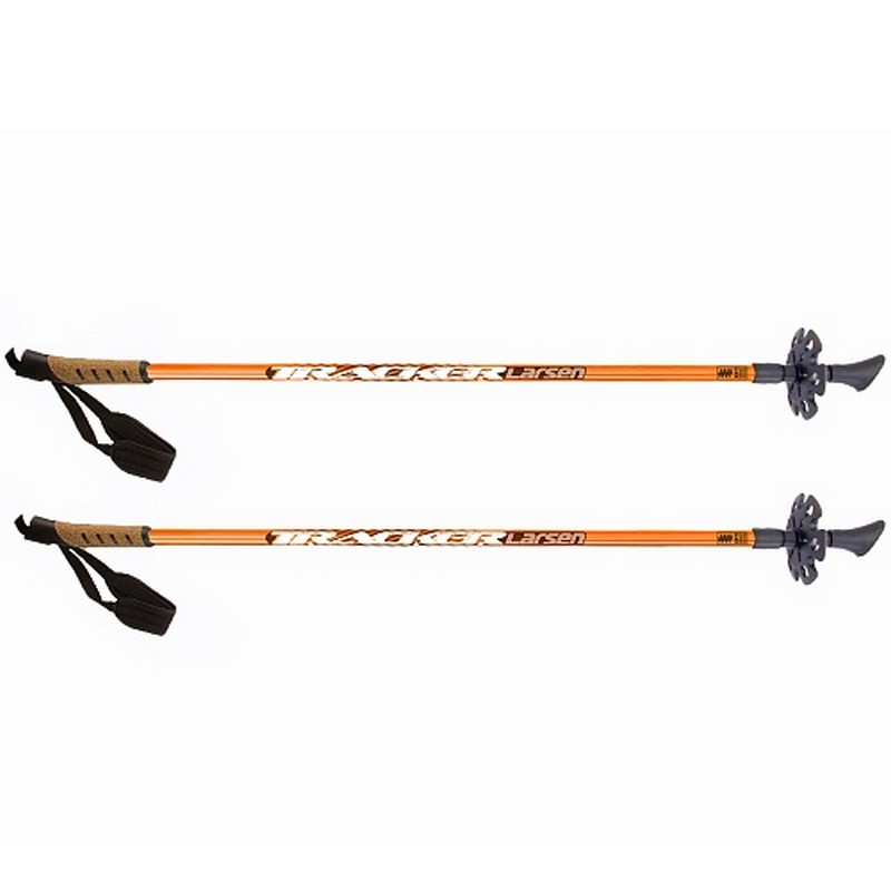 Палки для скандинавской ходьбы Larsen Tracker  l90-135 см оранжевый - фото 1