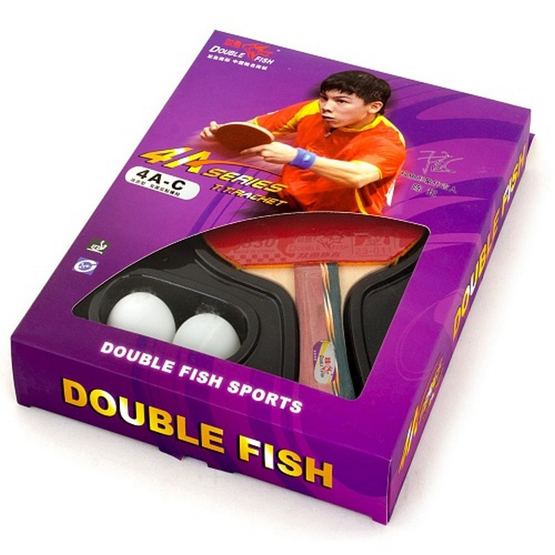 

Ракетка для настольного тенниса с шариками Double Fish 4A-C 4star