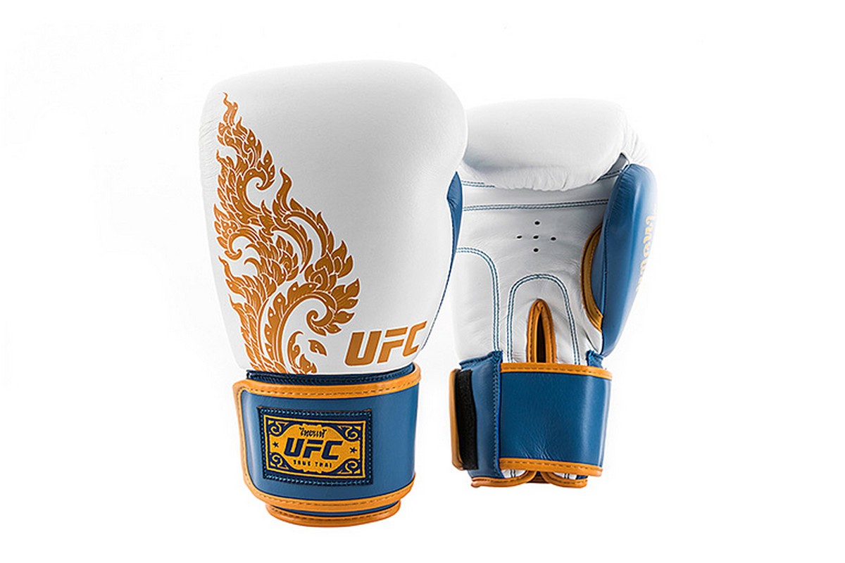 

Перчатки для бокса,14 унций UFC TRUE TAI UTT-75376 Blue\White