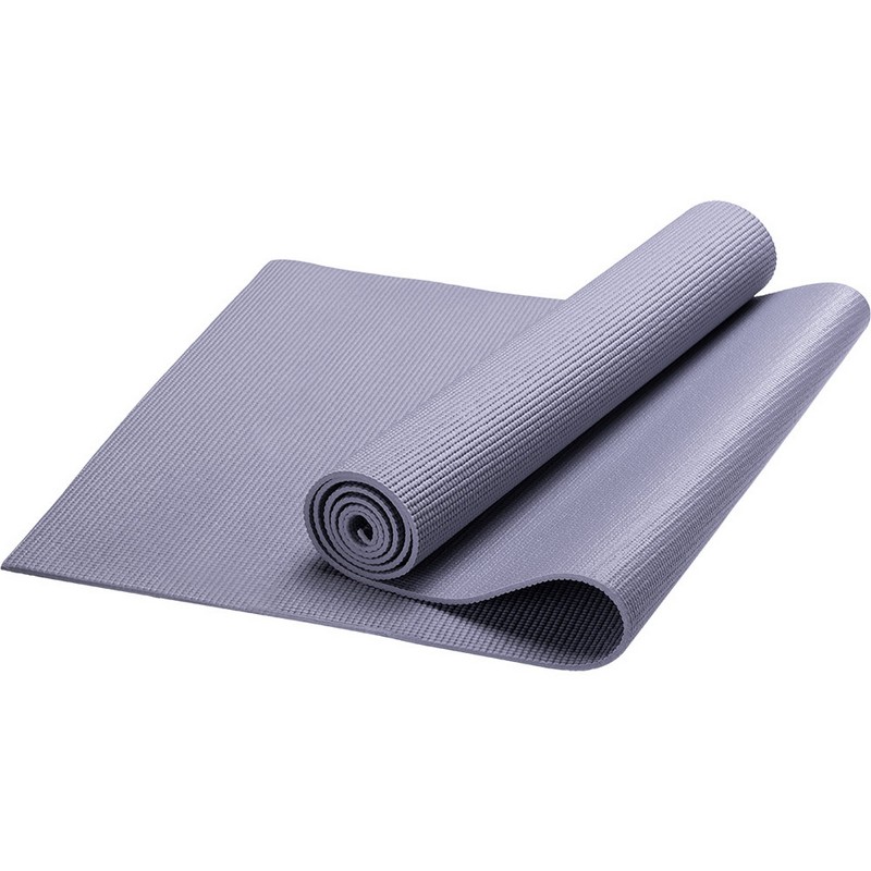 Коврик для йоги PVC, 173x61x0,3 см HKEM112-03-GREY серый - фото 1