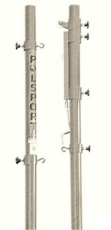 Стойки волейбольные POLSPORT пристенные многофункциональные 2 шт