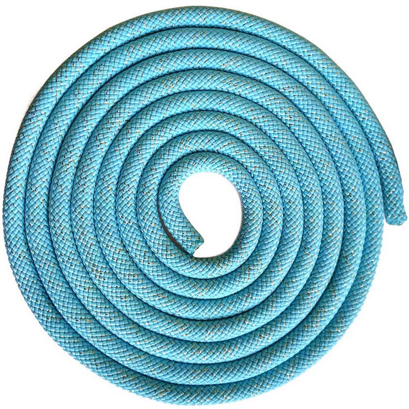 фото Скакалка для художественной гимнастики 3 м pro skg10-13 голубой с блестками nobrand