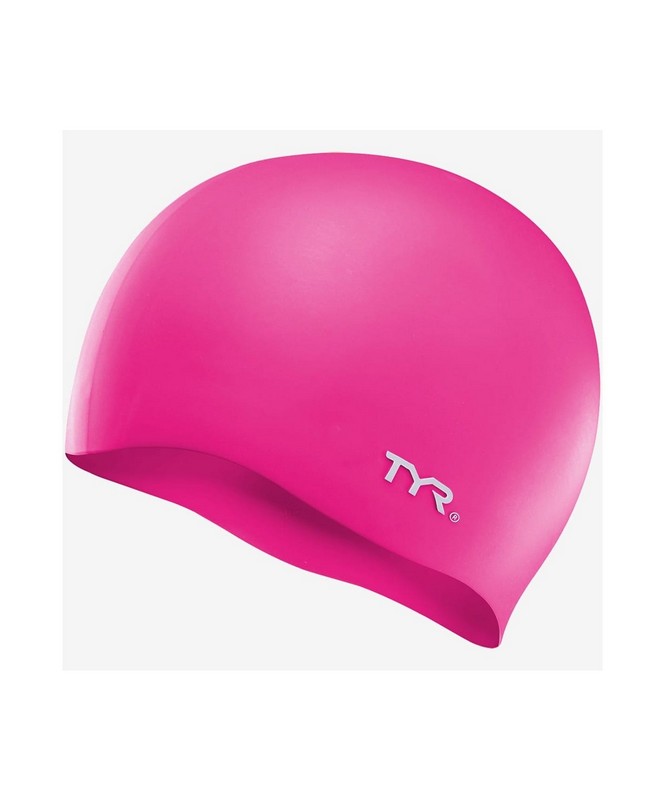 Шапочка для плавания TYR Wrinkle Free Silicone Cap, силикон, LCS\693 розовый - фото 1