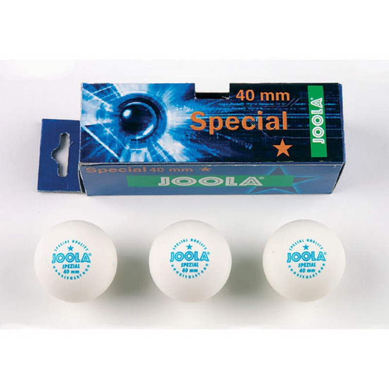 Мячи для настольного тенниса Joola Spezial 44020, 3 штуки, белый - фото 1