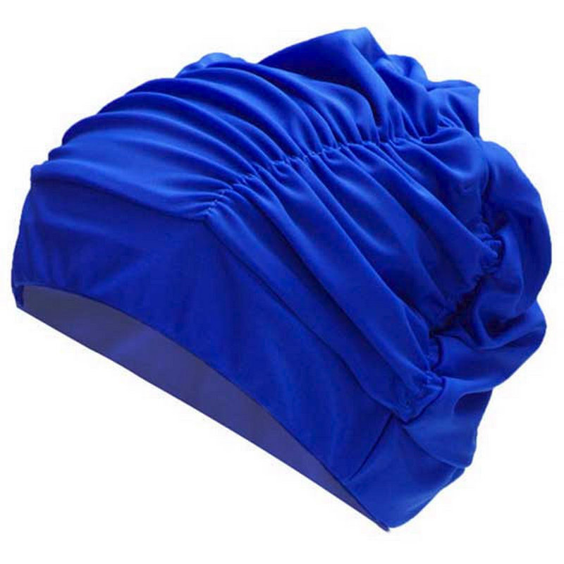фото Шапочка для плавания sportex текстильная (лайкра) (синяя) f11780