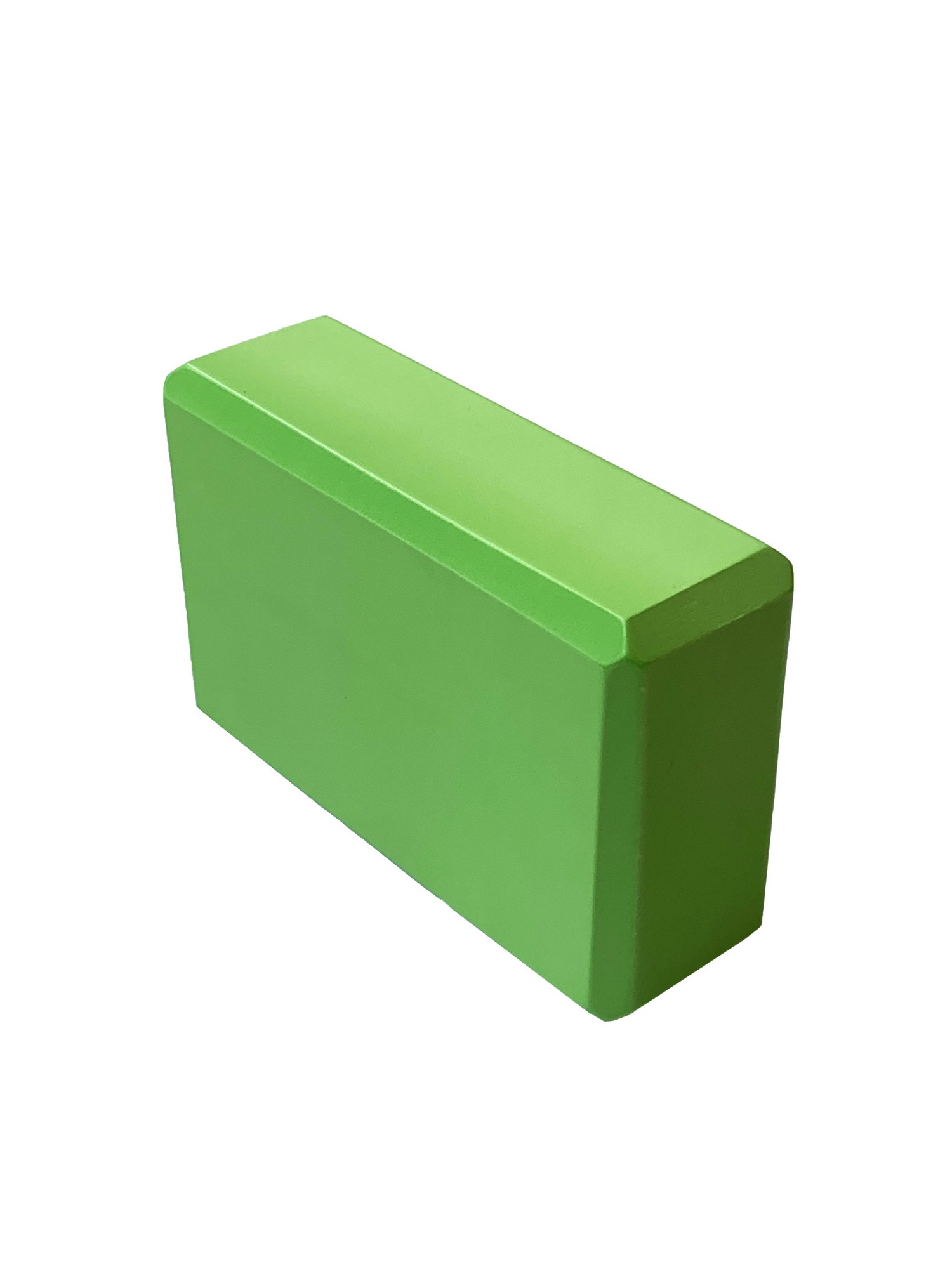 Йога блок Sportex полумягкий, из вспененного ЭВА 22,3х15х7,6 см E39131-41 зеленый - фото 1