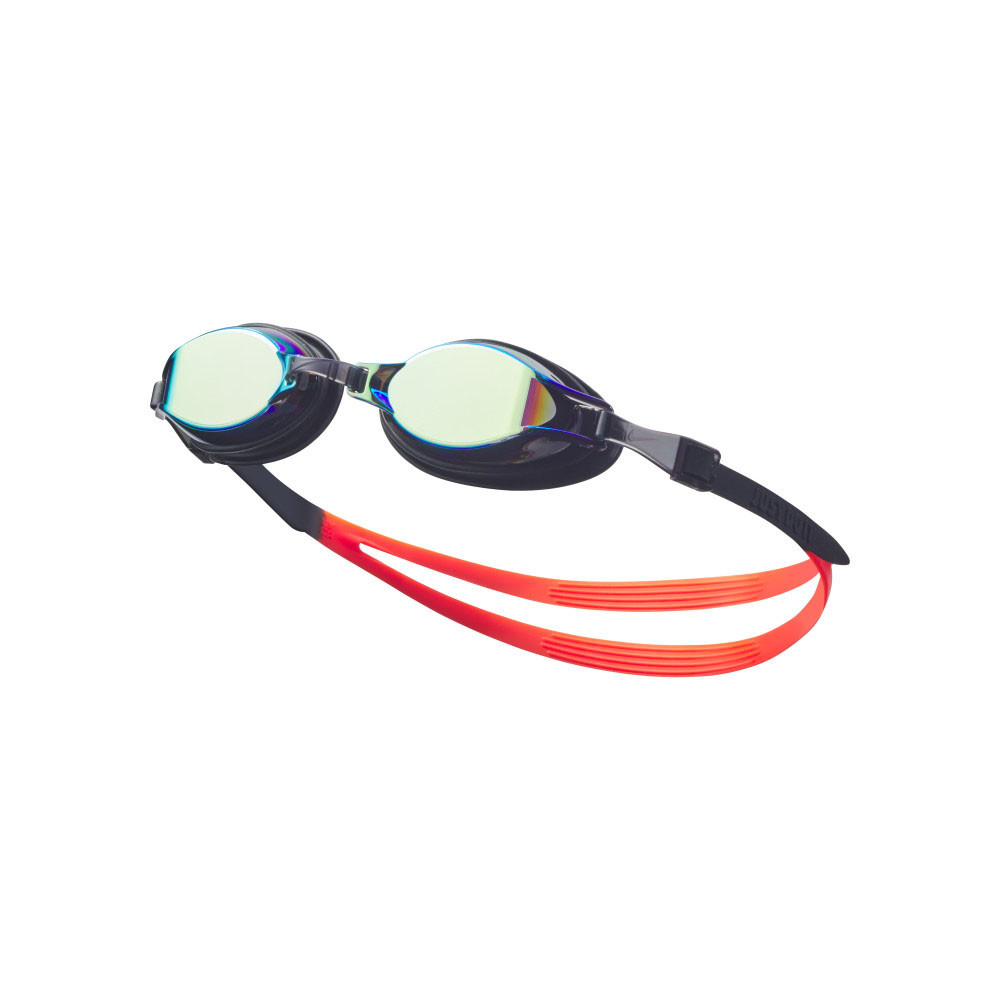 Очки для плавания Nike Chrome Mirror, NESSD125710, зеркальные линзы, регул .пер., черная оправа - фото 1