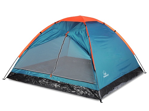 Палатка 3-х местная Greenwood Summer 3 синий/оранжевый - фото 1