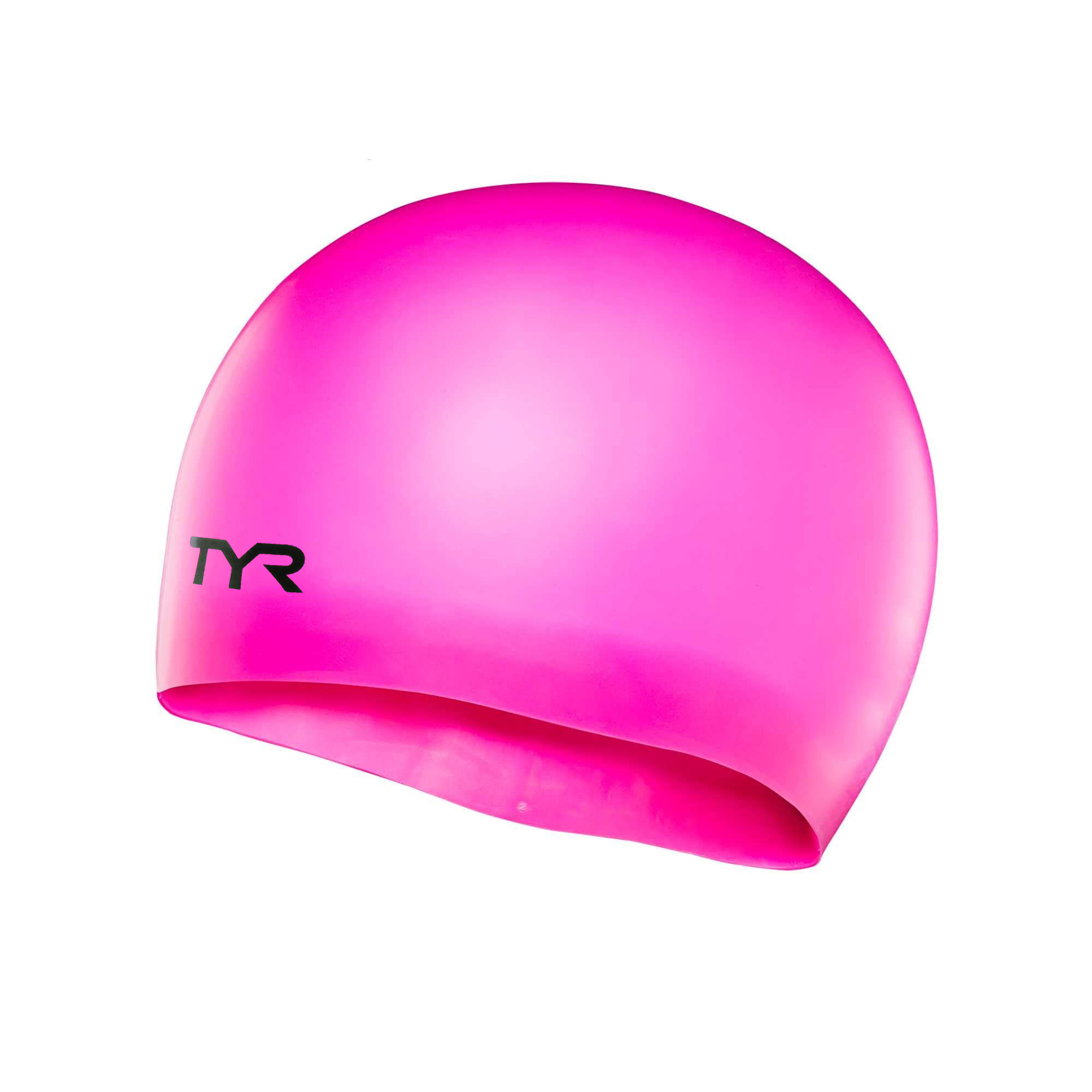 фото Шапочка для плавания подростковая tyr wrinkle free junior silicone cap lcsjr-693 розовый