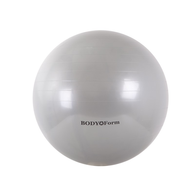 фото Гимнастический мяч body form bf-gb01 d75 см. серебристый