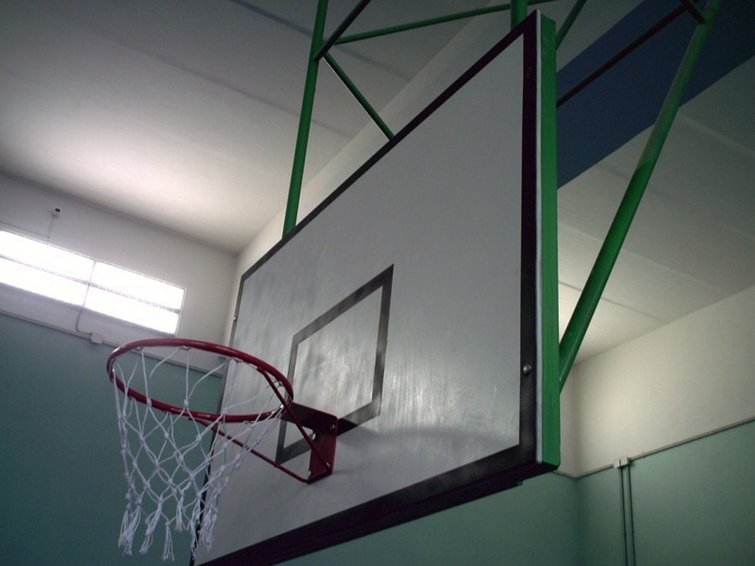 фото Щит баскетбольный atlet игровой, фанера 18 мм, 180х105 см на металлической раме imp-a05