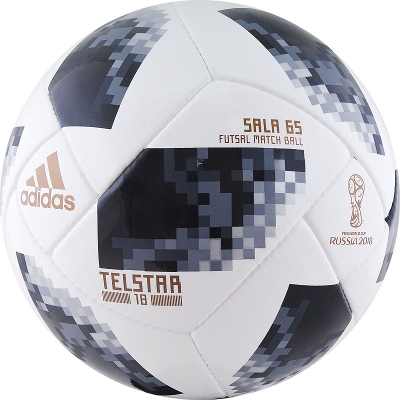 

Мяч футзальный профессиональный р.4 Adidas WC2018 Telstar Sala 65 CE8146